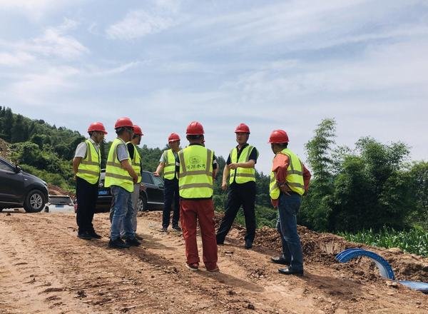 袁斌一行到豐都龍興壩項目檢查指導(dǎo)工作