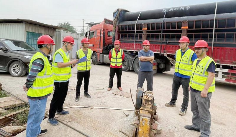 小井溝支渠項目部開展國慶節(jié)前安全大檢查活動