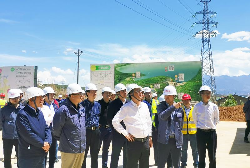 省水利廳黨組書記、廳長郭亨孝一行蒞臨龍?zhí)了畮鞕z查指導(dǎo)工作